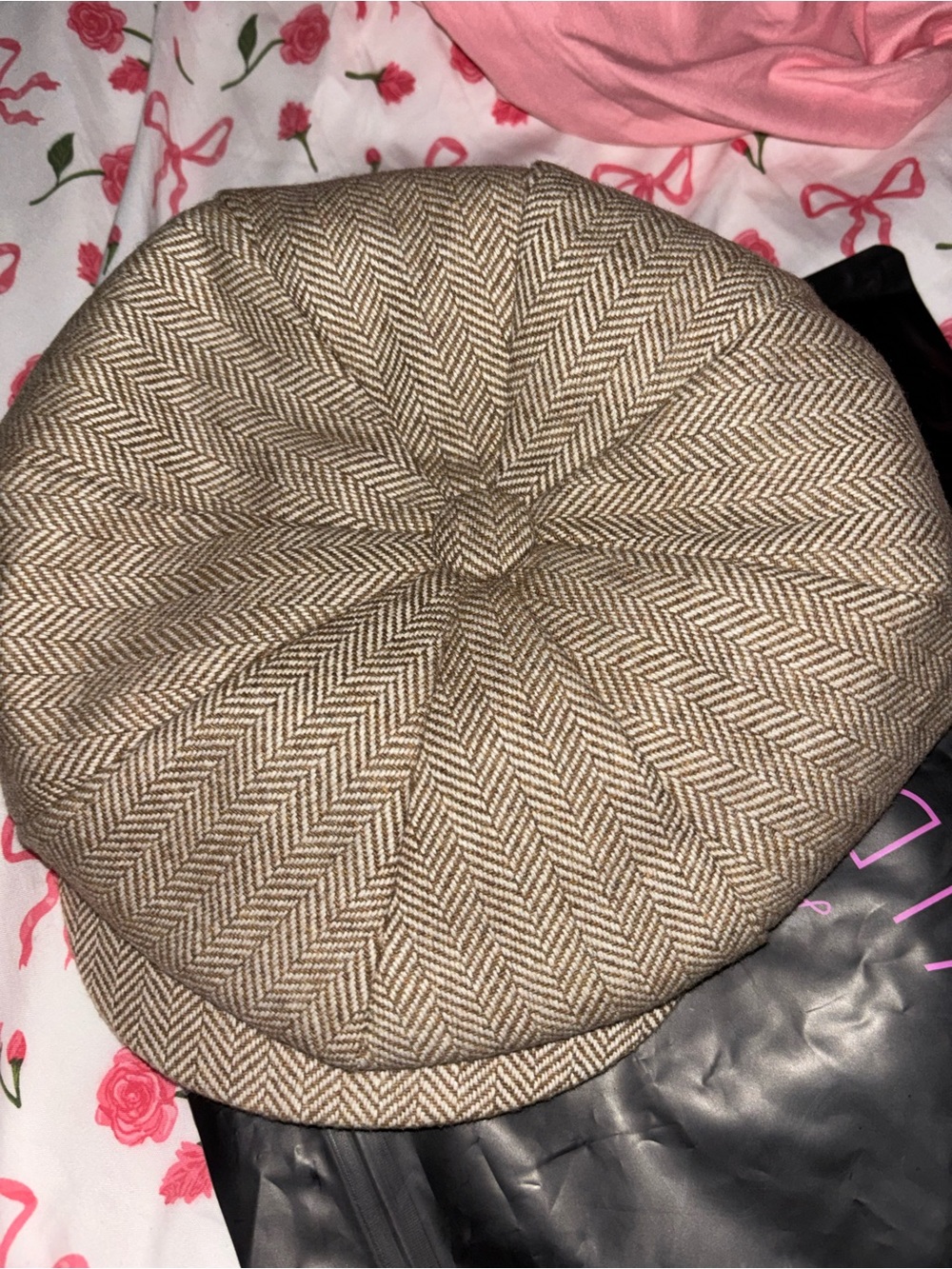Boys Vintage Newsboy Cap Tweed Flat Beret Cabbie Hat for Kids 6/8 years Pageboy